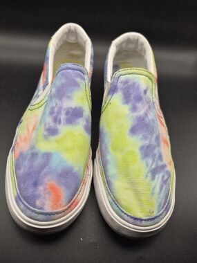 Nike Tie-Dye Slip-On Sneakers - Purple, Lime, Coral, Blue